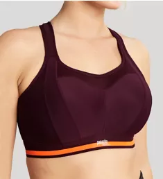 Racerback Wireless Sports Bra Mulberry 36C