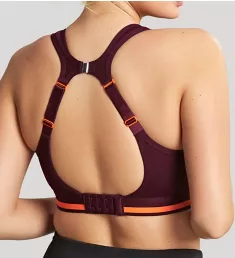 Racerback Wireless Sports Bra Mulberry 36C