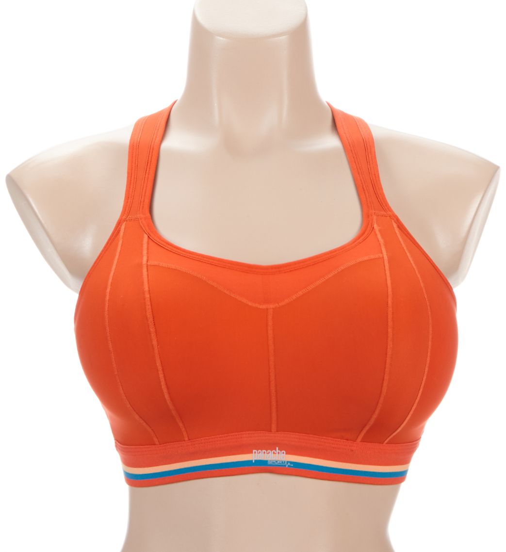 Panache Racerback Wireless Sports Bra Sunrise Orange 36C  - Image 1