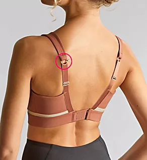 Freedom Non Wired Padded Sports Bra Sienna Rose/Chalk 40G