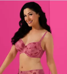 Tango Balconnet Bra with Shiny Trim Rose 30E