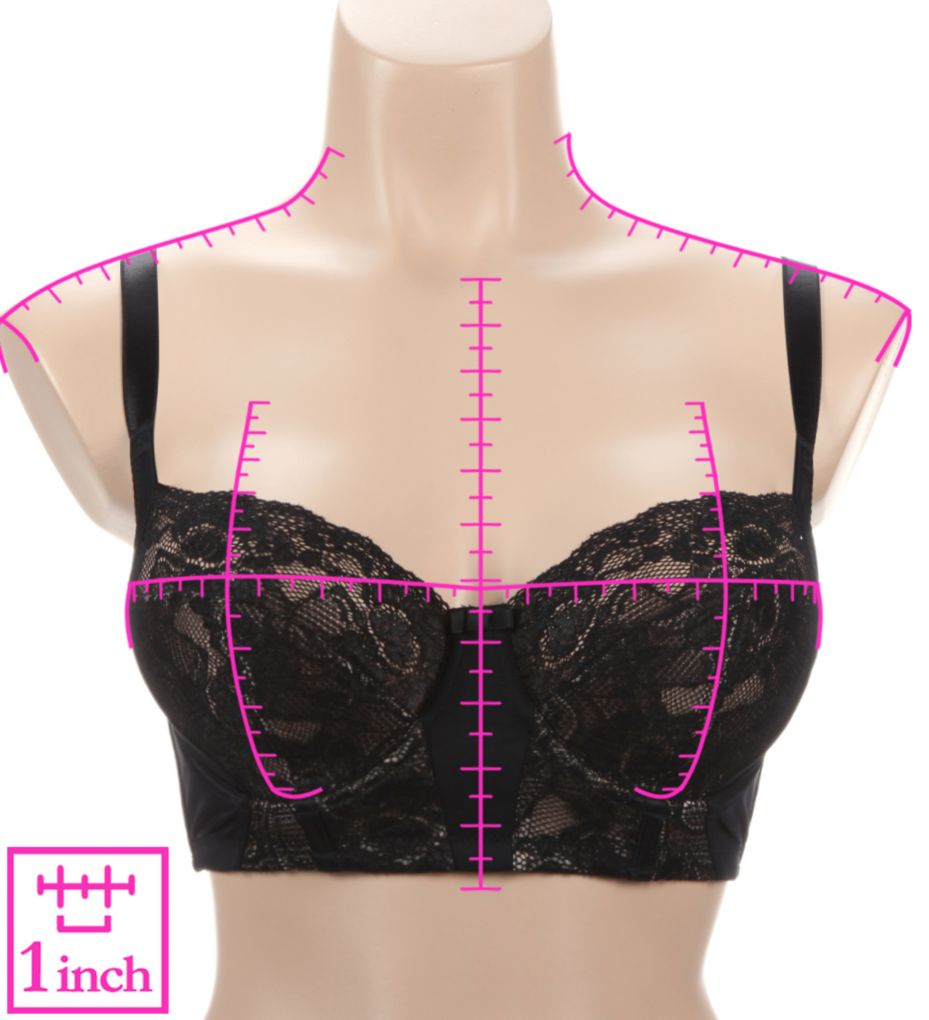 Black Label Amara Non-Padded Longline Bra-ns7