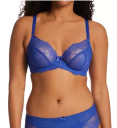 Ana Non-Padded Plunge Underwire Bra Blue Jewel 28F