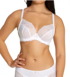 Ana Non-Padded Plunge Underwire Bra White 30GG