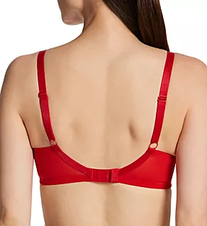 Ana Non-Padded Plunge Underwire Bra Salsa Red 30FF