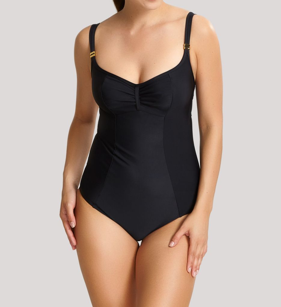 Anya Riva Black Tankini Top from Panache Swim