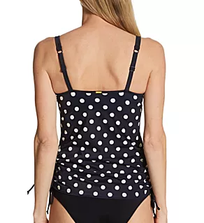 Anya Riva Spot Balconnet Tankini Swim Top Navy/Vanilla 30D