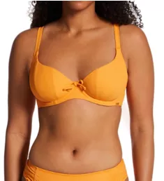 Golden Hour Scoop Bikini Swim Top Orange Zest 38FF