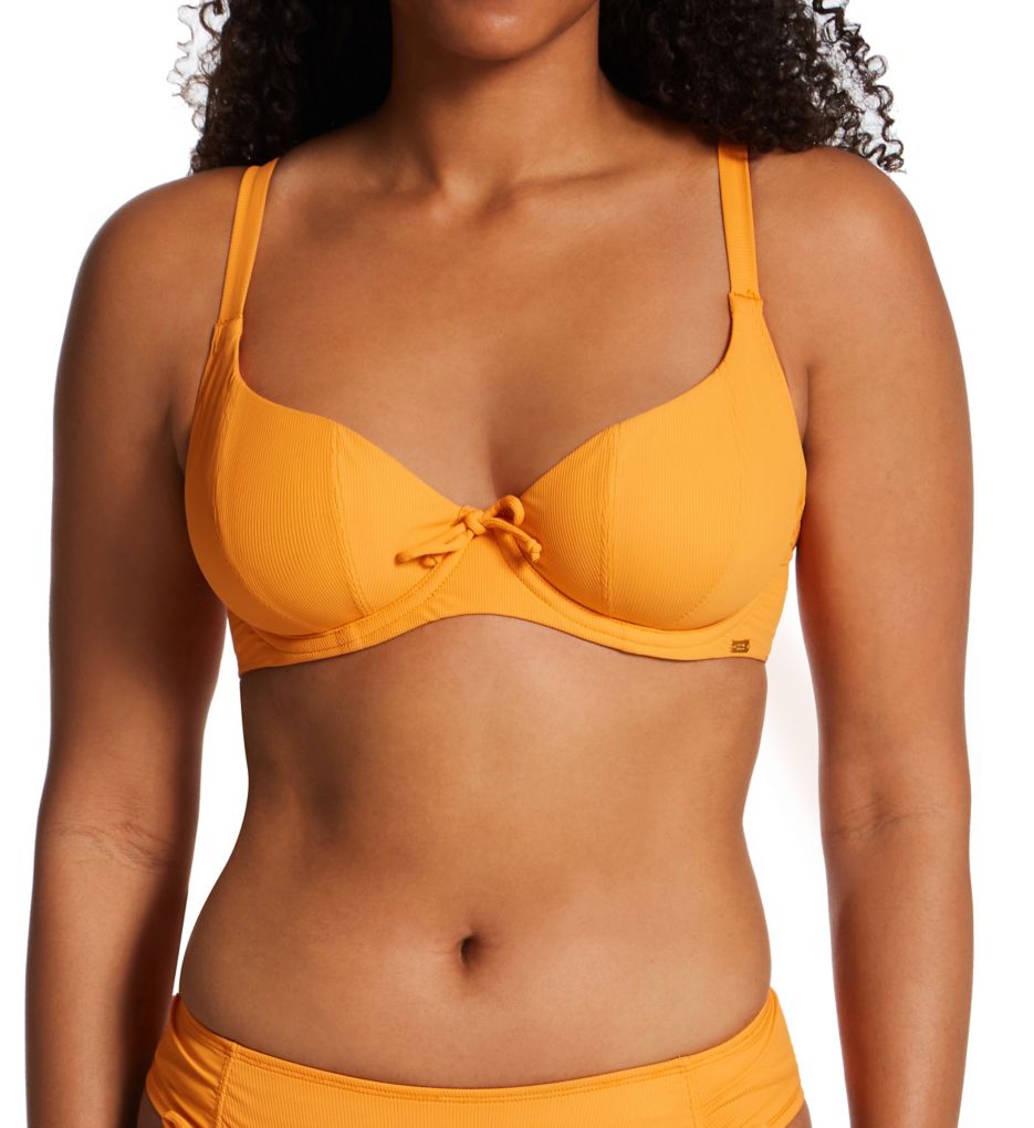 Golden Hour Scoop Bikini Top In Orange Zest - Panache – BraTopia