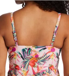 Paradise Balconnet Tankini Swim Top Pink Tropical 30E