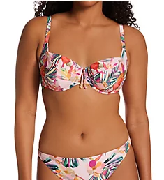 Paradise Balconnet Bikini Swim Top Pink Tropical 30F