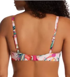 Paradise Balconnet Bikini Swim Top Pink Tropical 30F