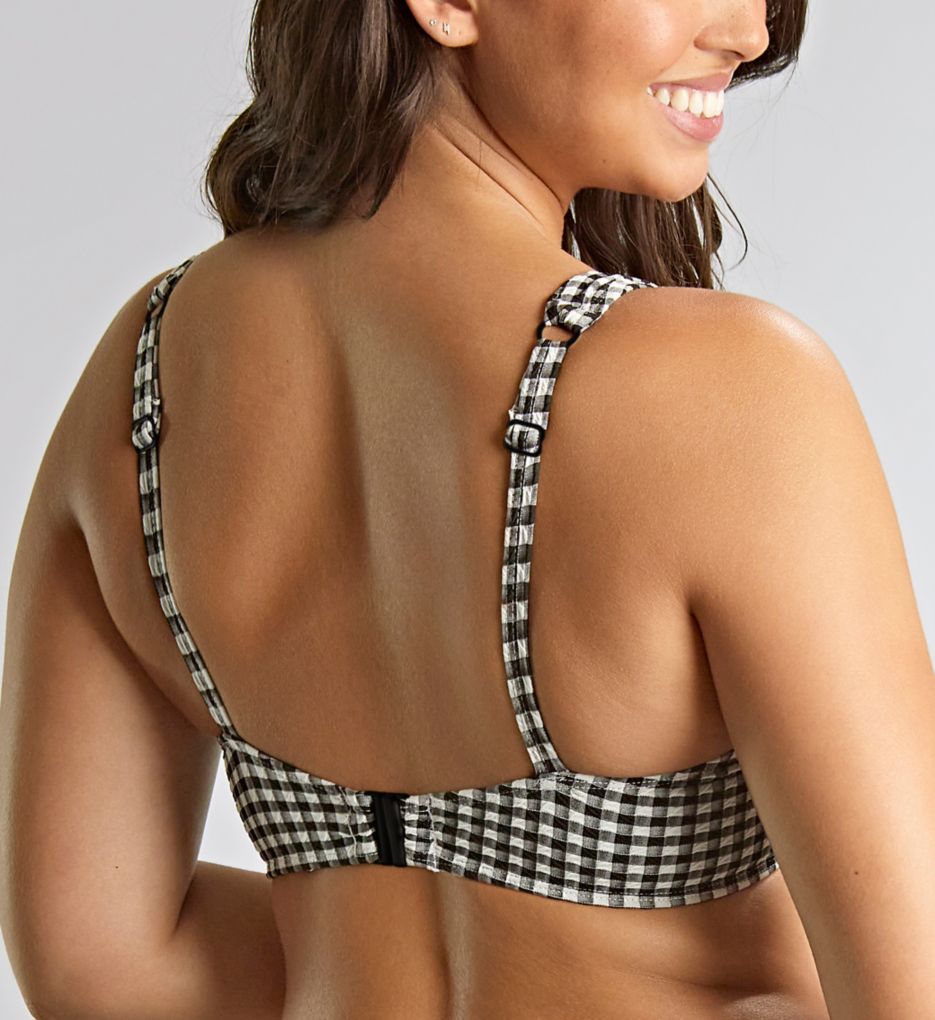 Panache Gingham Olivia Full Cup Bikini Swim Top Black Gingham 40FF  - Image 2