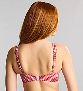 Gingham Olivia Full Cup Bikini Swim Top Red Gingham 38DD