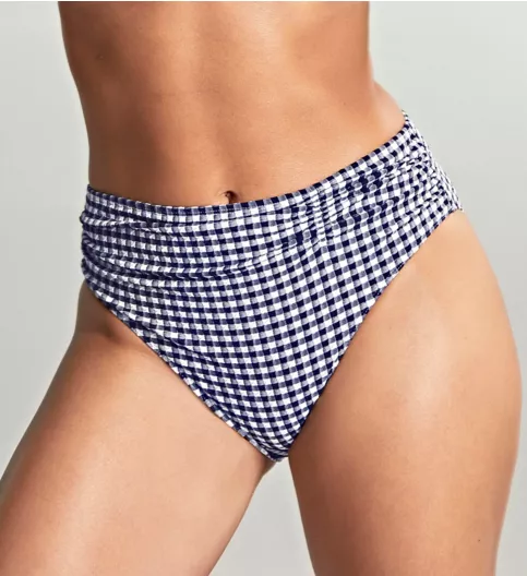 Panache Gingham Midi Brief Swim Bottom SW1729