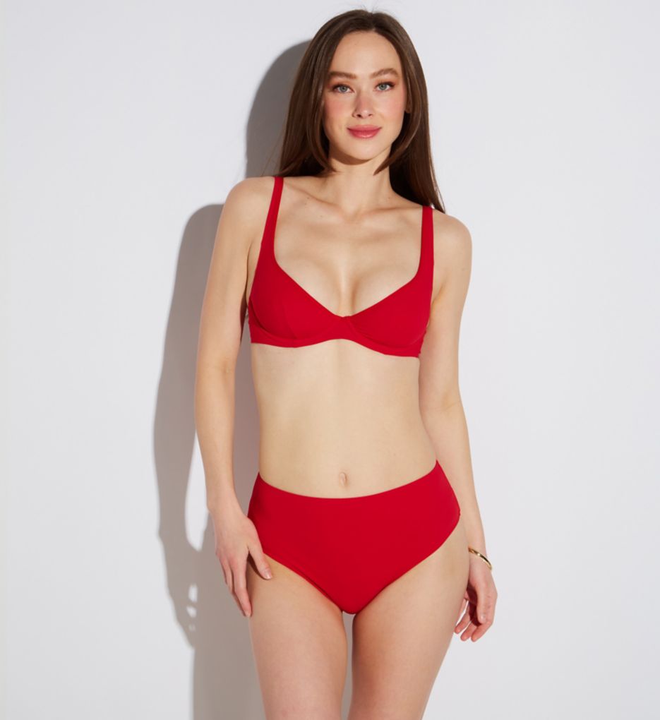 Panache Rossa Wired Plunge Triangle Bikini Swim Top SW1754 - Image 4