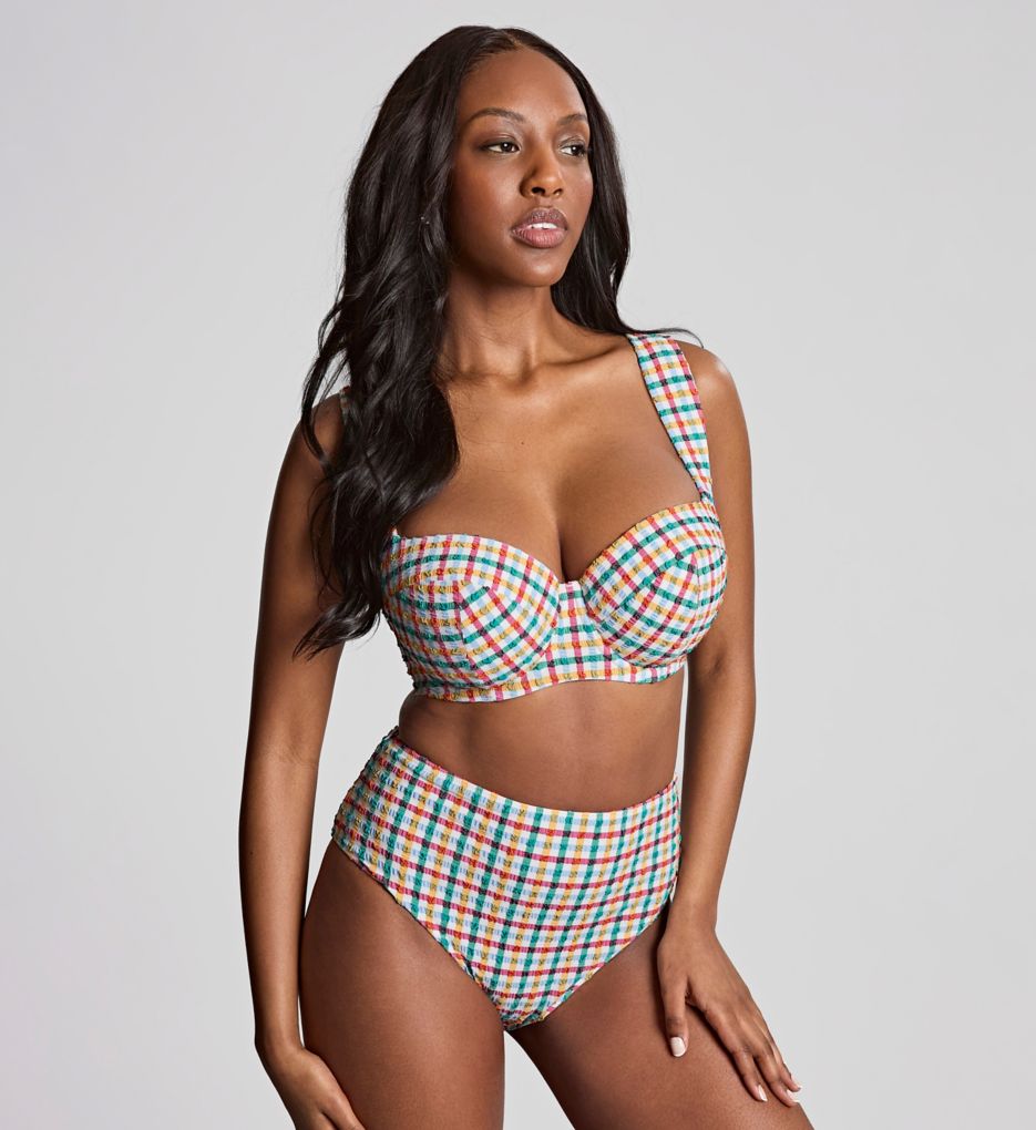 Panache Seersucker High Waist Brief Swim Bottom SW1755A - Image 4