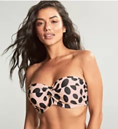 Amalfi Ella Twist Bandeau Bikini Swim Top Amalfi Print 30FF