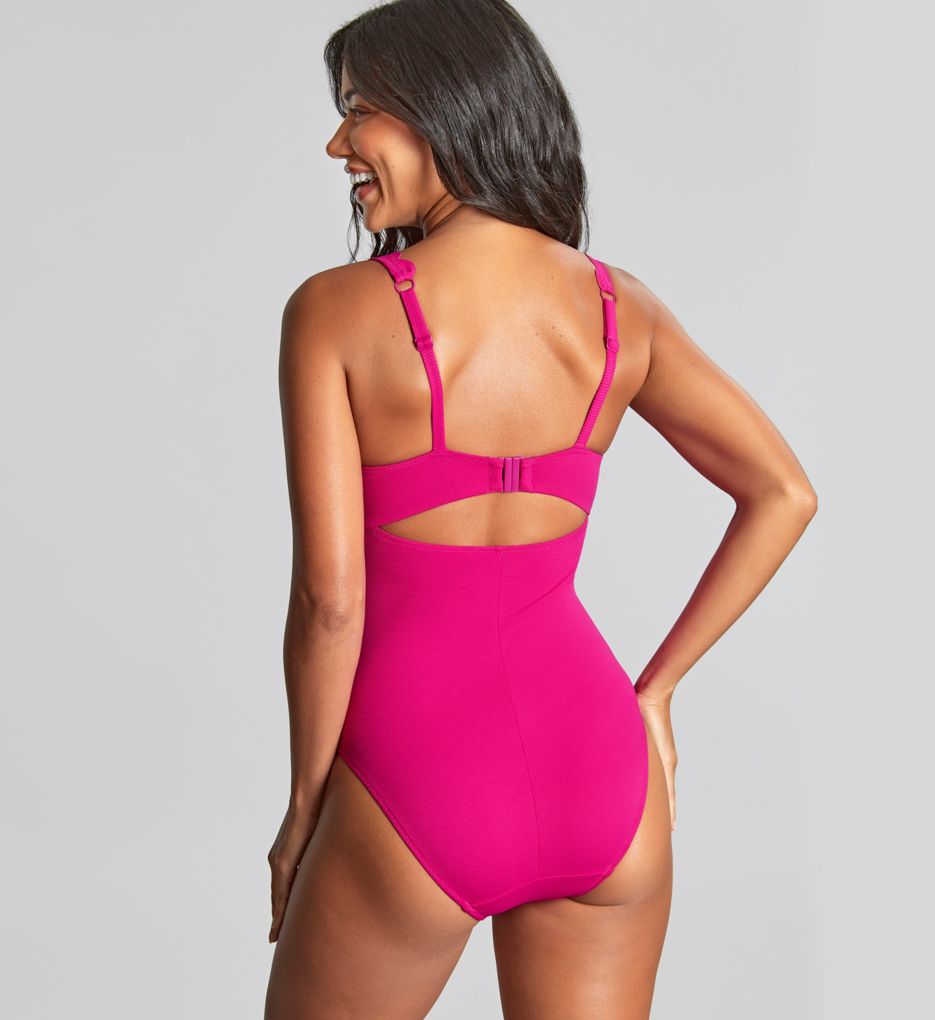 Panache Spirit Rita Plunge One Piece Swimsuit Magenta 36E  - Image 2