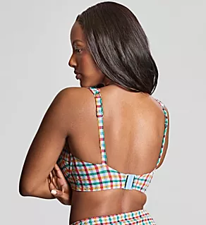 Seersucker Bette Balcony Wide Strap Swim Top Seersucker Multi 30E