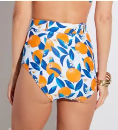 Sicily High Waist Belted Brief Swim Bottom Sicily Print S