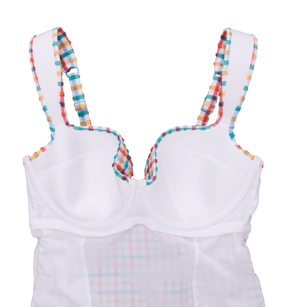Panache Seersucker Monica Balcony Wide Strap Swimsuit SW1850B - Image 3