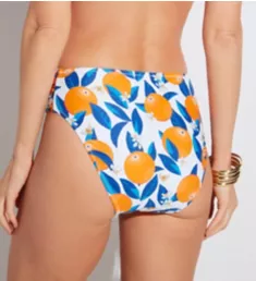 Sicily Midi Gather Brief Swim Bottom Sicily Print 2X