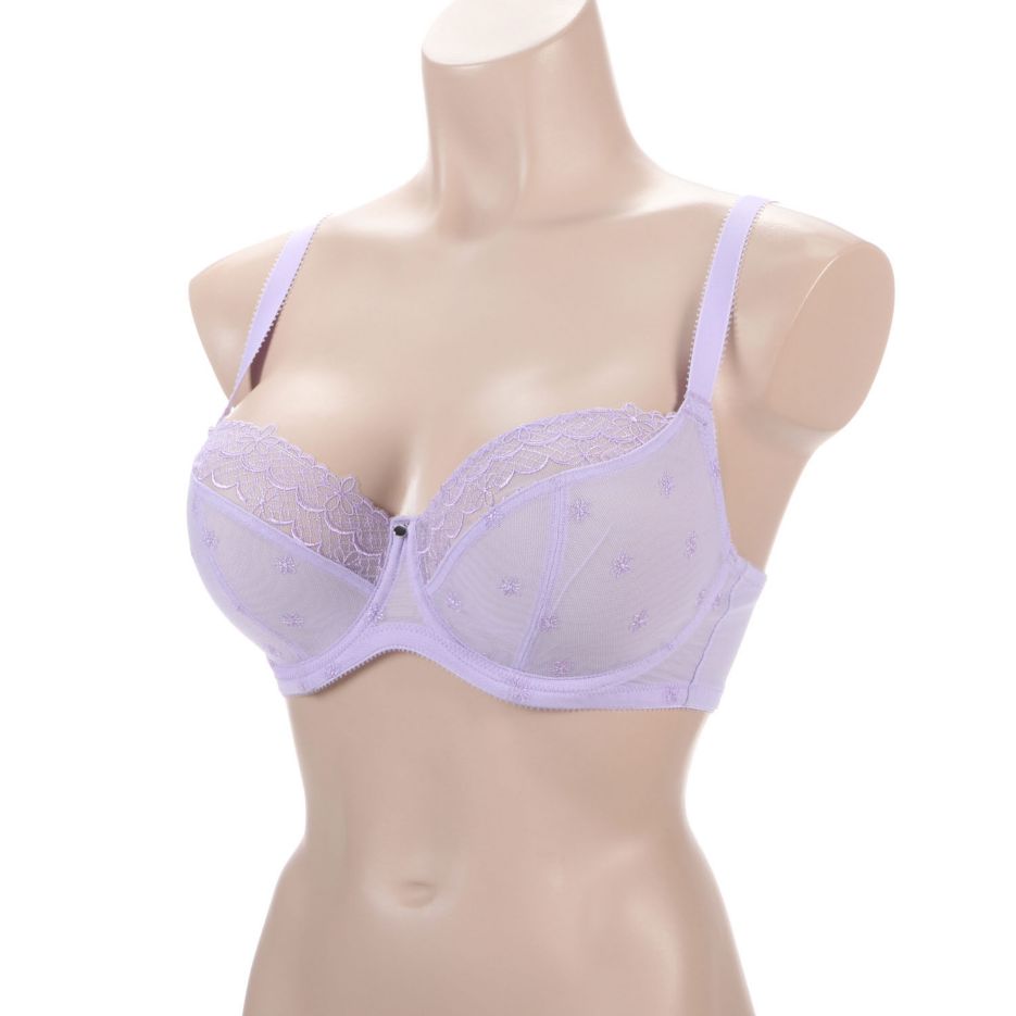 Cleo by Panache Blossom Balconnet Underwire Bra (10581)- Raspberry -  Breakout Bras