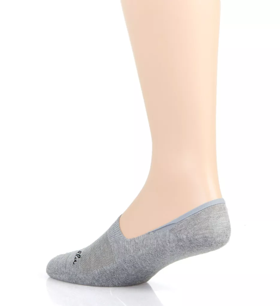 Egyptian Cotton Cushion Sole Invisible Sock Light Grey Mix S