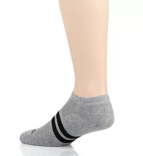 Sprint Egyptian Cotton 2 Stripe Trainer Sock Light Grey Mix S