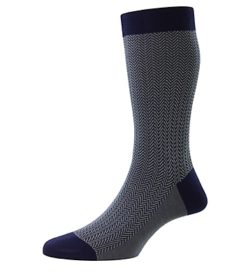 Pantherella Fabian Herringbone Fancy Sock