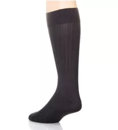 Pembrey Sea Island Cotton 9x1 Rib Crew Sock Charcoal M