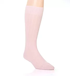 Waddington Luxury Cashmere 5x1 Rib Crew Sock RSPNK S