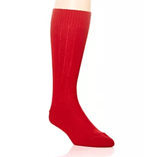 Waddington Luxury Cashmere 5x1 Rib Crew Sock WRB S
