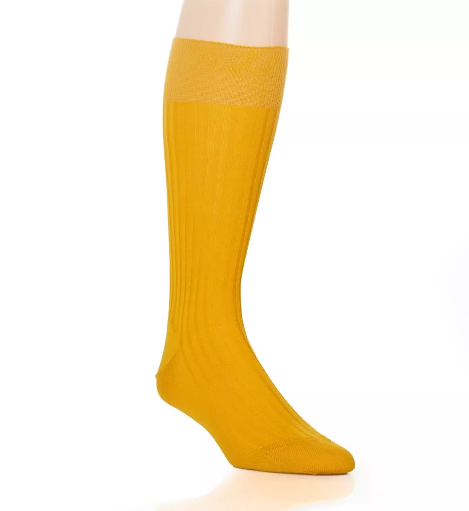 Laburnum Merino Wool 5x3 Rib Dress Sock BRTGLD S