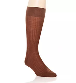 Laburnum Merino Wool 5x3 Rib Dress Sock CONKER L
