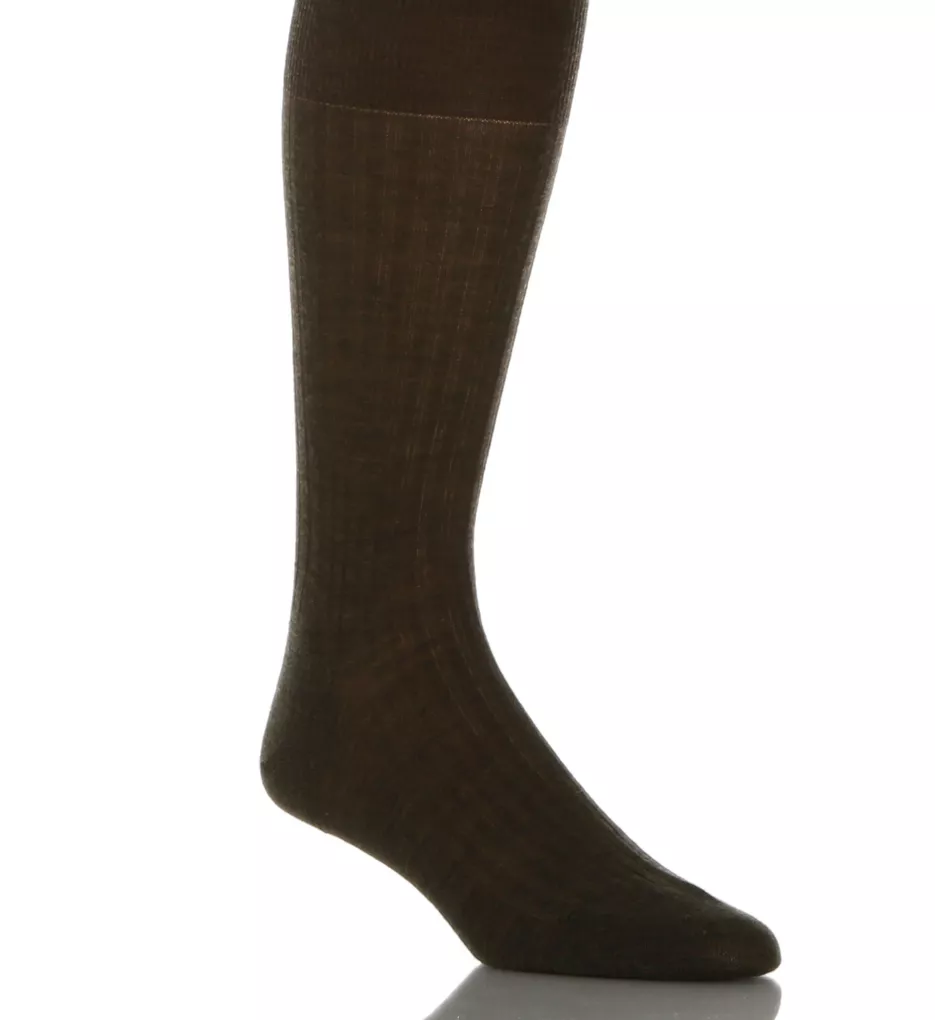 Merino Wool Dress Socks - 5x3 Rib DOL M