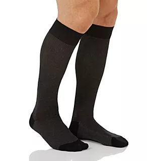 Tewkesbury 3 Colour Over The Calf Birdseye Sock BK01 M