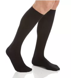 Pembrey Sea Island Cotton Over The Calf Sock Blk L