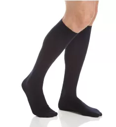 Pembrey Sea Island Cotton Over The Calf Sock Navy L