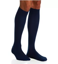 Over The Calf Merino Wool Ribbed Socks DarBlu M