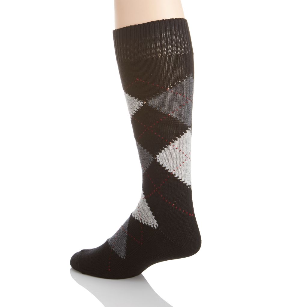 Luxury Egyptian Cotton Rib Argyle Sock-bs
