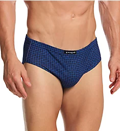 100% Cotton Low Rise Brief - 5 Pack Navy/Blue Assorted S