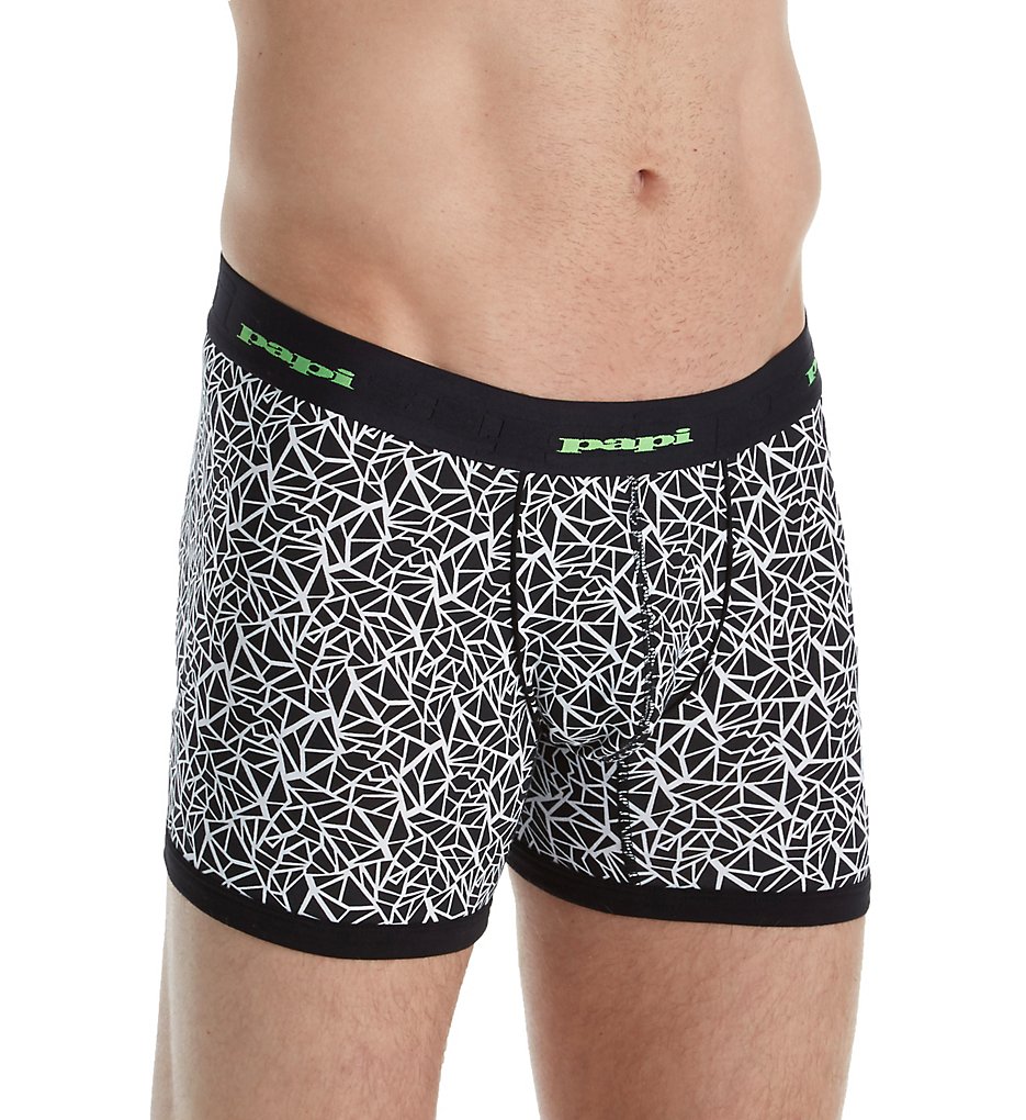 Papi 554504 Black and White Shatter Mid Trunk (Black/White)