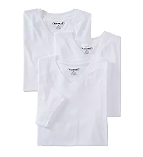 Essentials 100% Cotton V-Neck T-Shirt - 3 Pack