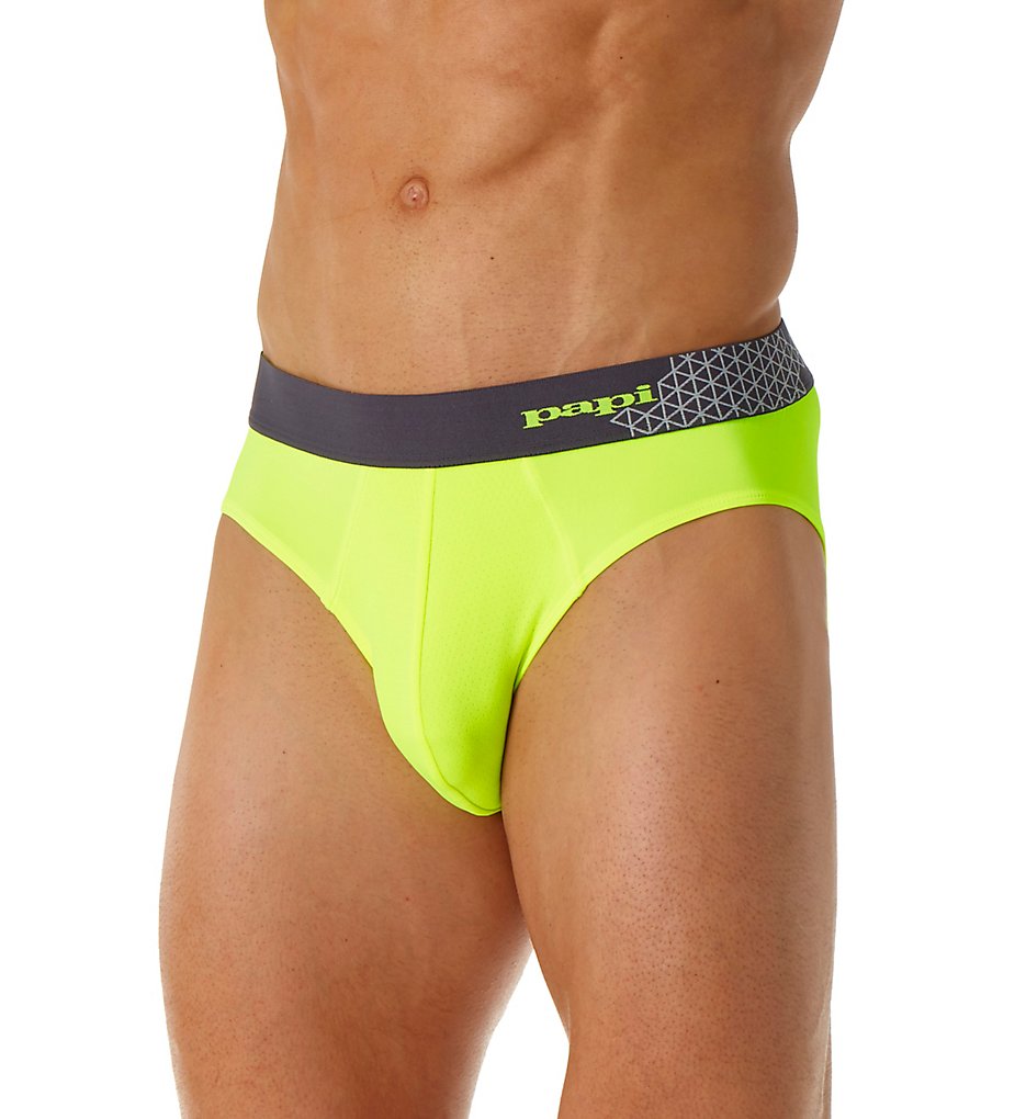 Papi 626405 Sport Mesh Briefs (Safety Yellow)