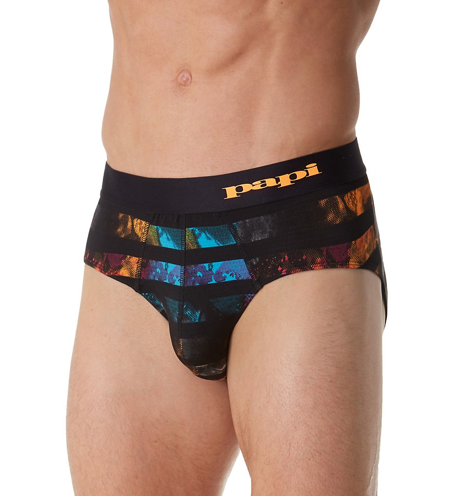 Papi 626419 Intergalactic Breathable Mesh Briefs (Rush Orange)