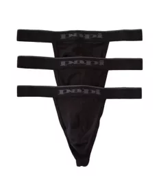 Essentials Cotton Stretch Thong - 3 Pack