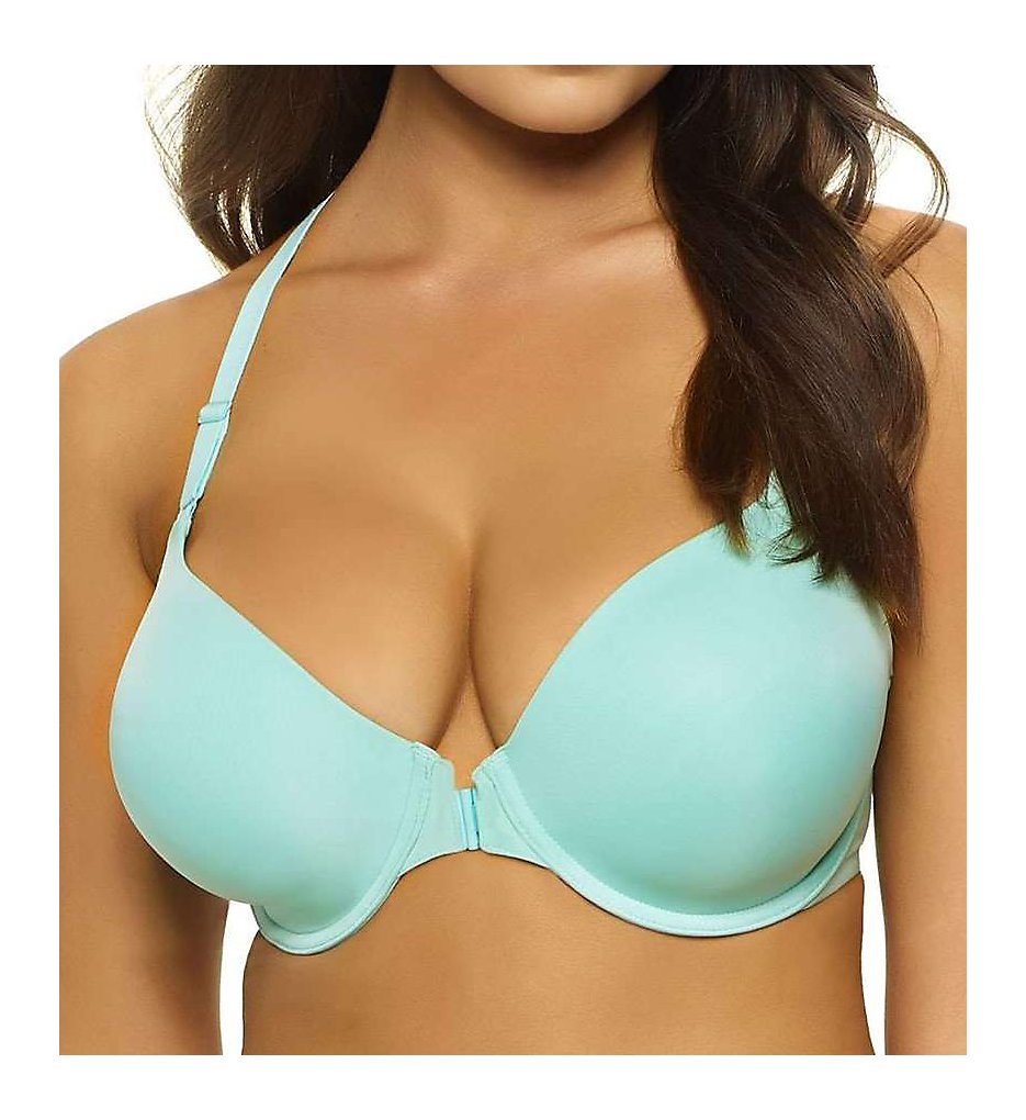 Paramour by Felina 235047 Abbie Front Close with T-Back Wicking Bra (Ocean Wave)