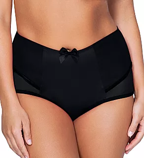 Charlotte High Waist Brief Panty Black M